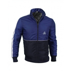GTA IV Niko Bellic Blue Satin Bomber Jacket